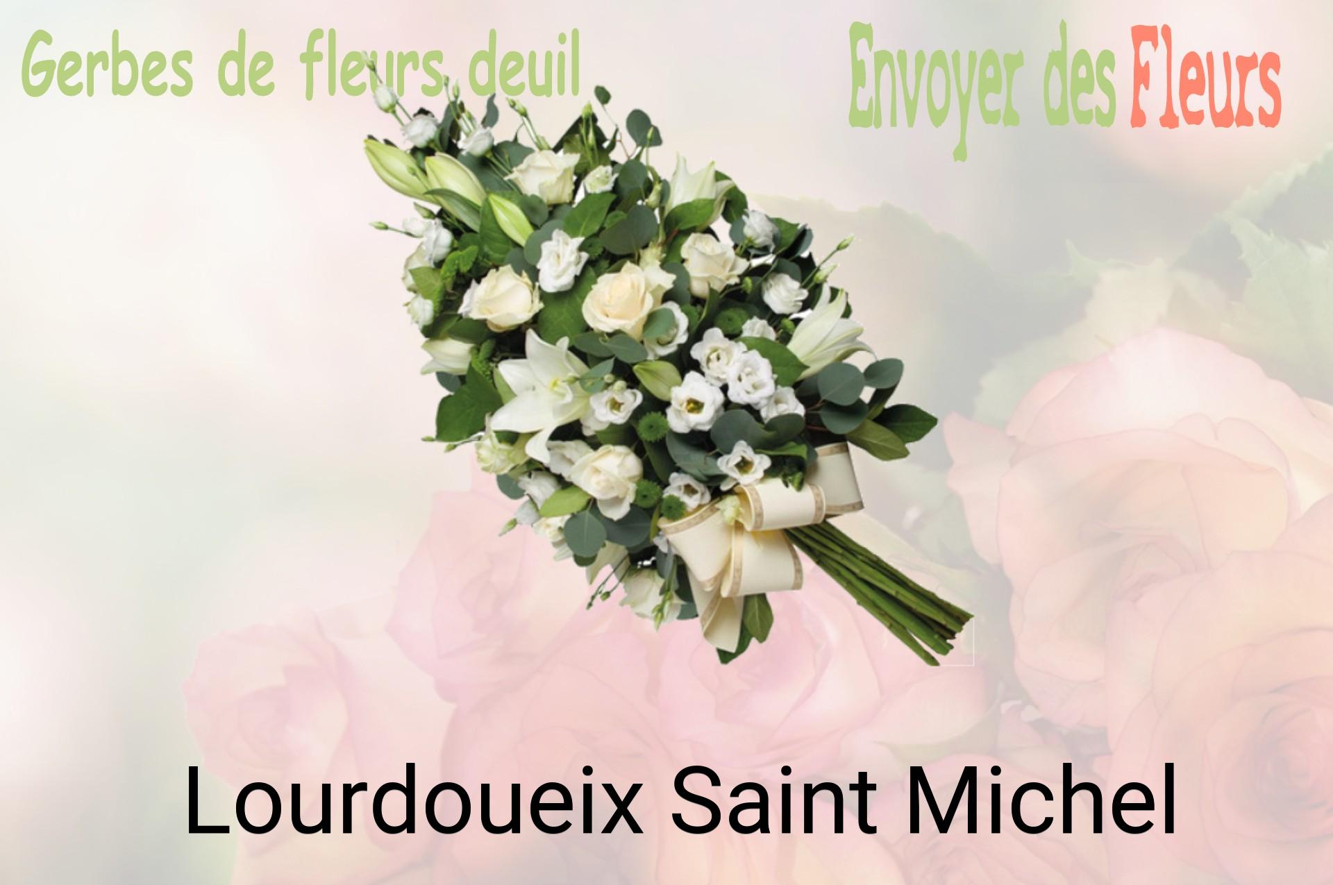 Gerbe de fleurs de deuil livrée à Lourdoueix-Saint-Michel
